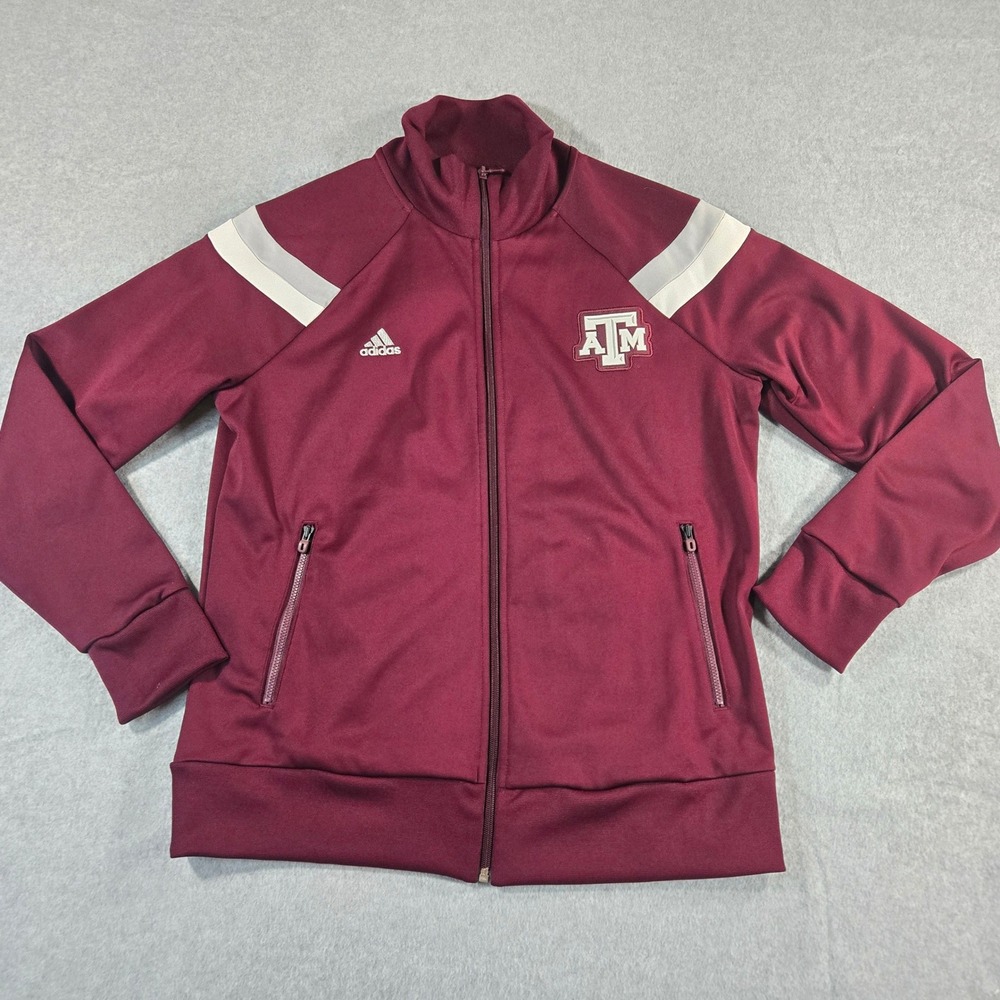 Adidas Texas A&M Aggies Track Jacket Mens Medium Maroon Full Zip M67023